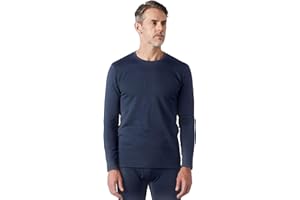 LAPASA Haut Thermique Homme Maillot de Corps à Manches Longues sous-Vêtements Chauds Automne/Hiver Fin/Moyen/Épais (Lot de 1 ou 2) M09/M55/M26