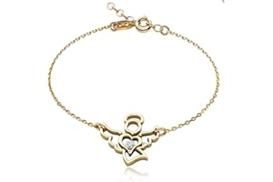 butterfly Filles Argent Bracelet Plaqué or Ange Clair Longueur Réglable Emballage écologique Bijoux Cadeau Enfants