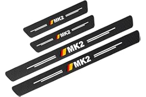 KBUYS 4 Uds Pegatinas Protectoras for alféizar de Puerta de Coche compatibles con Volkswagen VW Golf MK1 MK2 MK3 MK4 MK5 MK6 MK7 MK8 Accesorios (Color : MK2)