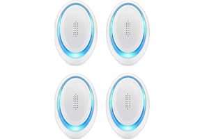 JAR HEADS Ultrasonic Pest Repeller(4 Packs), Electronic Mouse Repeller Plug in Bug Repellent for Indoor Pest Control for Mice, Mosquitoes, Spiders, Cockroaches, Ants, Flea, Vermin Harmless to Pets and Human