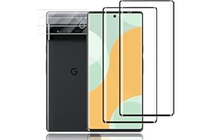 Carantee 2 Stück für Panzerglas für Google Pixel 6 Pro Schutzfolie & 2 Stück Kameraschutz Schutzglas, 9H Härte Blasenfrei Panzer Schutz Glas Displayschutzfolie, HD Klar Fingerabdruck-ID Panzerfolie