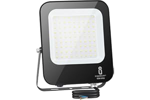 Aigostar Foco Led Exterior 50w，4700 lúmen，Luces Led Exterior Impermeable IP65，Proyector LED Exterior Blanco Frío 6500K para Jardín，Patio，Garaje，Parque