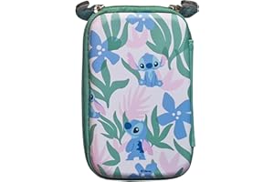 WONDEE Estuche Stitch, Regalos Originales para Niña y Mujer - Funda de Stich para Gadgets Tecnológicos, Material Escolar, Disco Duro 2.5", Cables, Auriculares, Powerbanks - Disney Stitch Regalos