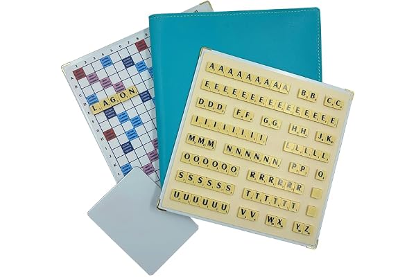 LA BOUTIQUE DU SCRABBLEUR Jeu de Scrabble de Voyage magnétique Pochette Standard Officiel de la fédération française de Scrabble Duplicate Made in France idéal pour Les scrabbleurs de la Famille
