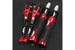 YYSMO Accessori Moto Pieghevoli Regolabili Leve Freno Frizione Manopole estremità per Hon&da SH350i Sh350 Sh 350i Sh 350 2024 2023 2022 2021(Rosso)