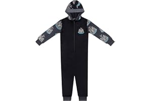 Newcastle United Boys Pyjamas All-In-One Loungewear Kids OFFICIAL Football Gift