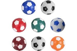 DISNACE 8 Pcs Table Football Balls 32mm Mini Foosball Balls Professional Foosball Table Multicolor Replacement Balls for Adults Children Football Table Game Supplies