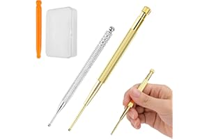 ABOVE ZERO Pluma de acupuntura, 2 piezas Pluma de acupresión Pluma de masaje, longitud 10/13 cm Bola Ø 2/5/8 mm