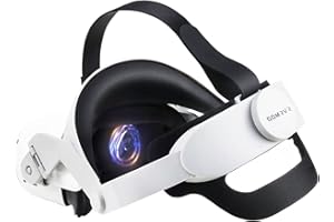 GOMRVR Sangle Halo réglable pour Bandeau Oculus Quest 2 avec Un Grand Coussin Confortable pour Le Dos, Le Design équilibre Le Poids réduit la Pression faciale - Accessoires Quest 2 (Blanc)