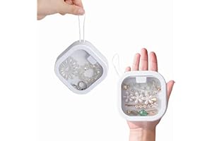 FOSFUKEER 2 organizery na gumki do włosów, dozownik Qtip, organizer łazienkowy, uchwyt bawełniany, przenośny uchwyt podróżny, dozownik na pałeczki higieniczne, pudełko na akcesoria do włosów dla dzieci z