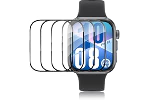 ELYCO Schutzfolie Kompatibel mit HuaWei Watch Fit 4 Displayschutz [Volle Abdeckung][Nicht-Glas], 4 Stück Blasenfrei Flexibel TPU Displayschutzfolie, Anti-Kratzen HD Wasserdicht Schutz Folie