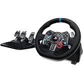 Logitech G29 Driving Force Racing Wheel, Dual Motor Power Feedback, 900&deg; Steering Direction, Leather Steering, Adjust