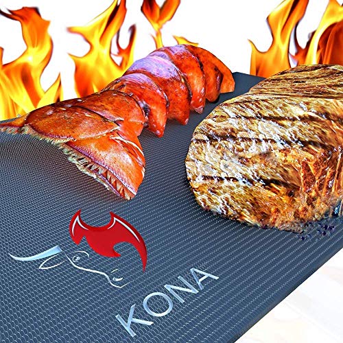 Kona Mejor Grill Mat (TM) - Heavy Duty Antiadherente para Barbacoa Grill Mats (Juego de 2)
