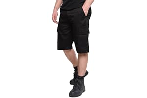 Ranger Workwear Cargo Work Shorts, Tactical Combat Style Mens Work Shorts for Tradesmen. Built for Builders & Plumbers, Versatile Black & Navy Shorts.