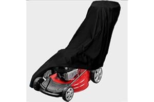 condinggen Outdoor Lawn Mower Cover With Drawstring,Waterproof Push Mower Cover, UV Protection Oxford Outdoor Lawn Mower Cover For Most Push Lawn Mowers