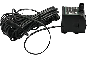 DIRECT GLOBAL TRADING 750 LPH Replacement Water Feature Pump with Light Offshoot (Low Voltage)