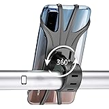 Zoeson Fahrrad-Telefonhalter Für 4,0-6,3 Zoll Universal-Handy-Halter Fahrradlenker Clip Stand GPS-Halterung (Schwarz-2)
