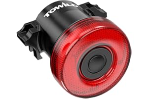 TOWILD TL02 Fanale Posteriore per Bici da Freno Intelligente, Lampada Posteriore per Bicicletta, IPX7 5 Modalità Luce Posteriore Della Bicicletta Ricaricabile USB-C Fino a 36 Ore di Illuminazione