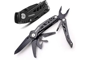 HONZIN Navaja Multiuso, Herramienta Multiuso Inoxidable, Ideal para Supervivencia al Aire Libre, Montañismo y Senderismo