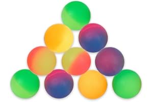 Schramm® Gumowa Piłka do Odbijania, Flummis Frost 10 Sztuk