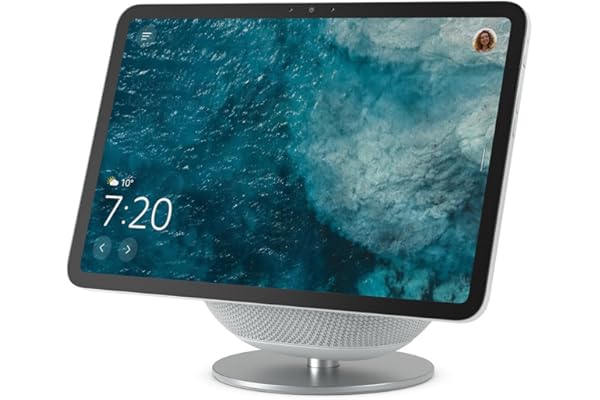 Soporte ajustable de Amazon: diseñado para Amazon Echo Show 8 y 11 (modelos de 2025, vendidos por separado), color blanco