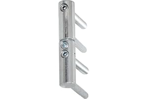 KEYMET OTLAV Exacta 3-D Drill-in Hinges for Front Door Hinges Silver 20 mm Nylon Bushing