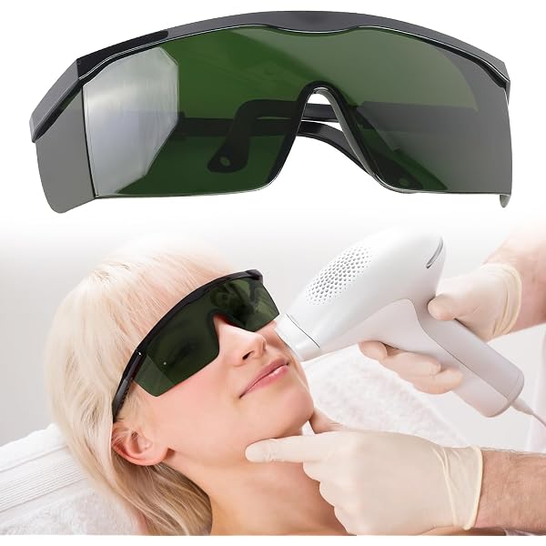 Lunettes De Protection Laser - Vert Foncé - IPL & Traitement Épilation - Universel