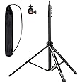 SMALLRIG 78.7"/ 200cm Light Stand Photography Tripod, Max Load 4kg, Compact Lightstand for Reflector, Ring Light, Small Softbox and COB Light, Umbrellas, Folded Size 22"/ 56cm RA-S200-4379