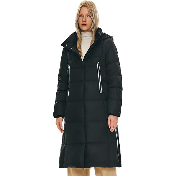 ASKSA Donsjas voor dames , lang model , met warme fleece