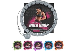 PANKTI Fitness Hula Hoops, Weighted Hula Hoop For Adults 360 Degree Auto-Spinning Ball Massage, Infinity Hoop, Weight Loss Exercise Equipment for Home Use