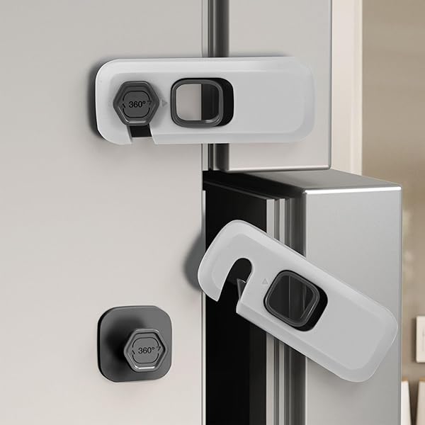 4 pz sicurezza per finestra per bambini, sicurezza armadio per bambini, adesivo con chiave, sicurezza per finestra per bambini con cavo di blocco portabebè, blocco cassetto, sicurezza per porta