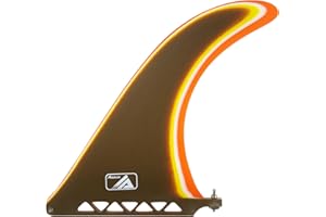 AQUBONA Tavola da surf Longboard Fin 7 8 9 25,4 cm pinna singola – pinna centrale per longboard, tavola da surf e paddle