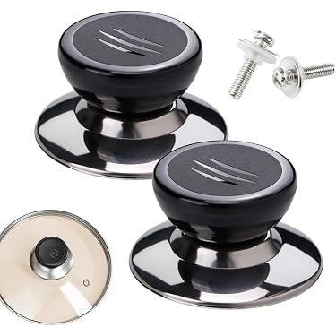 Lot De 3 Poignées De Couvercle Pour Casseroles Et Poêles - Imitation Bois, Résistante à La Chaleur - Universel - 9