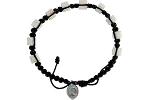Holyart Armband Medjugorje weißen Stein und Band