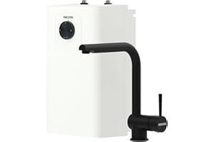 ‎STIEBEL ELTRON STIEBEL ELTRON Kleinspeicher SNU 5 Plus mit Wasserhahn matt-schwarz MAE-B (Armatur Küche), sehr kompakt, antitropf-/thermostop-Funktion, Untertischboiler 5 Liter Niederdruck mit Stecker, 2 kW, 208119