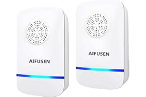 HNYGS-EU Repellente Antizanzare Ultrasuoni, Per Topi per Insetti, Anti, Zanzare, Formiche, Ratti, Scarafaggi, Mosche, Sicuro per Umani e Animali Domestici, Controllo Parassiti Senza Chimici (2 Pack)