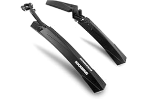 ROCKBROS Garde Boue Avant et Arrière Vélo de Route VTT pour 26'' Noir, Garde-Boue de Vélo Universel Démontage Rapide Stable Durable