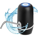 NK Distributeur d'eau en Bouteille Automatique - Chargeur USB, en Acier, sans BPA, Eau Froide, 1200mAh, Carafes et Bouteilles