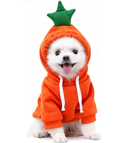 Xpudac Hunde-Pyjama 4er-Set – Kariert & Weich – Für Kleine Hunde & Katzen – Inkl. Weihnachtsdesign