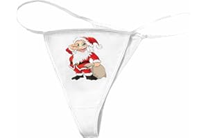 Reifen-Markt Damen String Tanga WEIHNACHTSMANN MIT Sack Nikolaus Weihnachten Chrismas Santa Claus