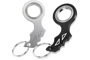 Amacoam Fidget Spinner 2 Pezzi Spinner Keychain Fidget Keychain per adulti Portachiavi Rotante portatile Spinner giocattolo per adolescenti adulti