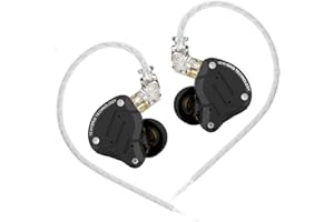 Keephifi KZ ZS10 Pro - 4-Wege IEM mit 1 Dynamischem Treiber - Für Musiker (Schwarz, Ohne Mikro)