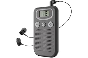 JINGHAO Amplificatore audio - portatile in custodia con miglioramento vocale e regolatore di volume, dispositivo personale di miglioramento vocale