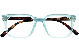 OPULIZE KOI Gafas de Lectura - Elegante Marco Rectangular Ancho - Visión Óptima - Hombre Mujer - Bisagras de Muelle