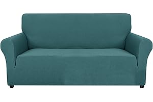 Ystyle Copridivano 2 Posti con Braccioli, Elasticizzato Copri Divano Antigraffio Gatto Cani, Universale Moderno Fodere Copridivani, Elastico Copripoltrona Antimacchia Antiscivolo, Turchese