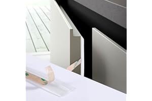 ZAYEJOD Guarnizione per Armadio Autoadesiva da 10M, Guarnizione per Armadio, Guarnizione per Porta di Armadio, Impermeabile, in Gomma Sintetica, Guarnizione per Spazi Stretti per Armadio, Trasparente