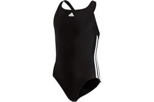 adidas Mädchen Infinitex Essence Core 3-Stripes Badeanzug