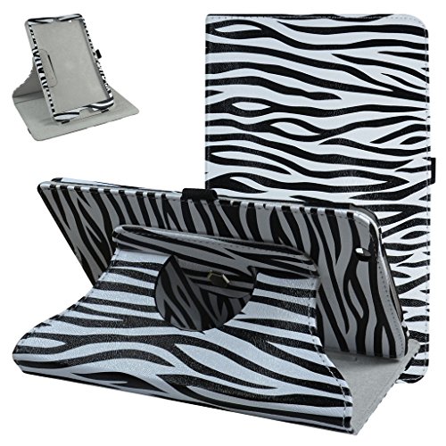 Huawei MediaPad M3 Drehbares hülle,Mama Mouth 360°ROTATION Drehbares Standfunktion hülle mit Schöne Muster für 8.4" Huawei MediaPad M3 8.0 Android Tablet-PC,Zebra Schwarz