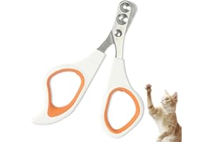 QttvbTna Pet Nail Clipper, Cat and Small Animals Claw Scissors with Positioning Hole, Pet Nail Trimmers Nail Scissors, Pet Nail Grooming Clipper for Cat Tiny Dog Rabbits Birds and Other Small Animals