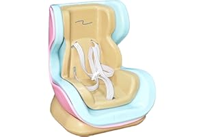 STOAT Seggiolino Auto per Bambole Compatibile con Pop Mart/Labubu - Clip Aria & Supporto Scrivania a Base Magnetica, per Peluche 10-17cm, Decor Auto & Accessorio da Collezione (Color Albicocca)